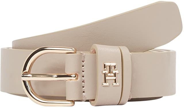 Tommy Hilfiger Damen Gürtel Essential Effortless 2,5 cm Ledergürtel, Beige (Sandalwood), 95 cm ⭐️👗