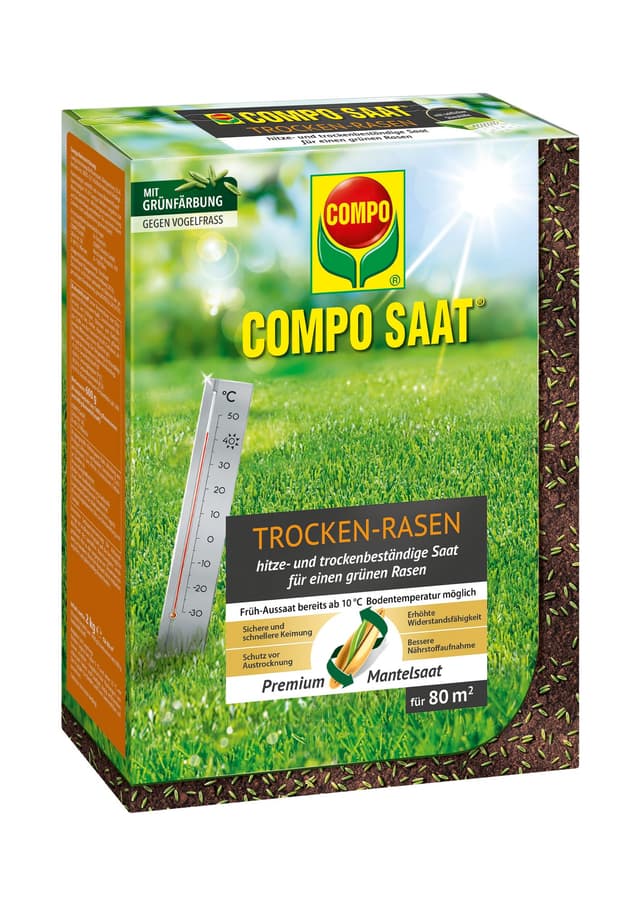 🌱🌞 COMPO SAAT Trocken-Rasen - Hochwertige Rasensamen für trockene und sonnige Standorte! 🌿🌼