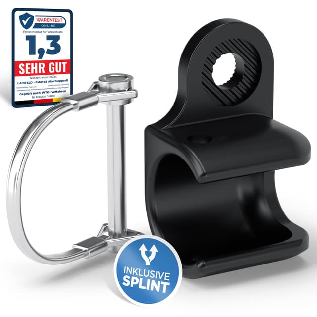 🚴 LAINFELD Anhängerkupplung für Thule Chariot & Coaster | Fahrradanhänger Kupplung inkl. Sicherheitspin 🚲