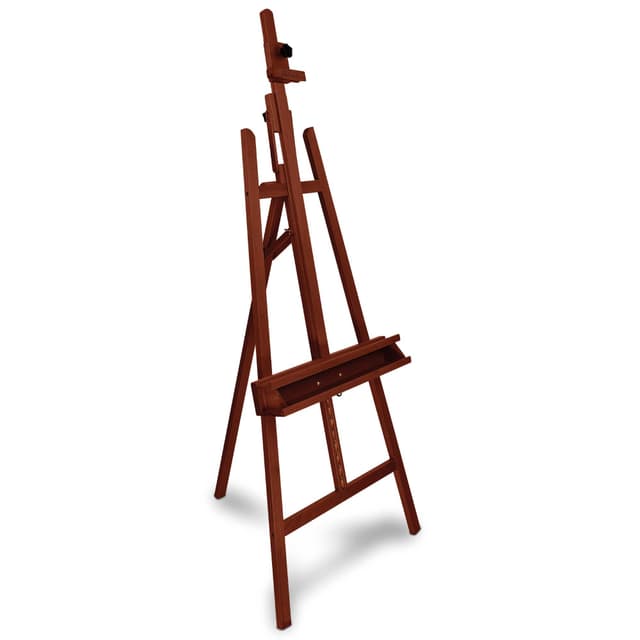 🎨 Artina Staffelei Holz Groß Barcelona – Malstaffelei für Keilrahmen bis 120cm – 225cm verstellbar FSC© Holzstaffelei zum malen klappbar Staffelei für Erwachsene, Malerei, Ausstellung Nussbaum Optik