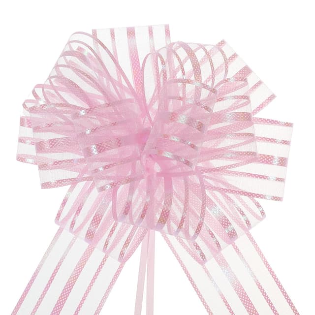 🎁🎀 Sourcing Map 5Stk Geschenk Schleife ø 16cm Geschenkband Matt Schleife Riesen Ziehschleife