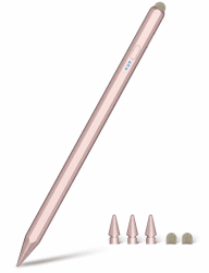 🎨 Pencil Pro für iPad 15Min Schnellladung mit Faser Stiftkopf, Rosa