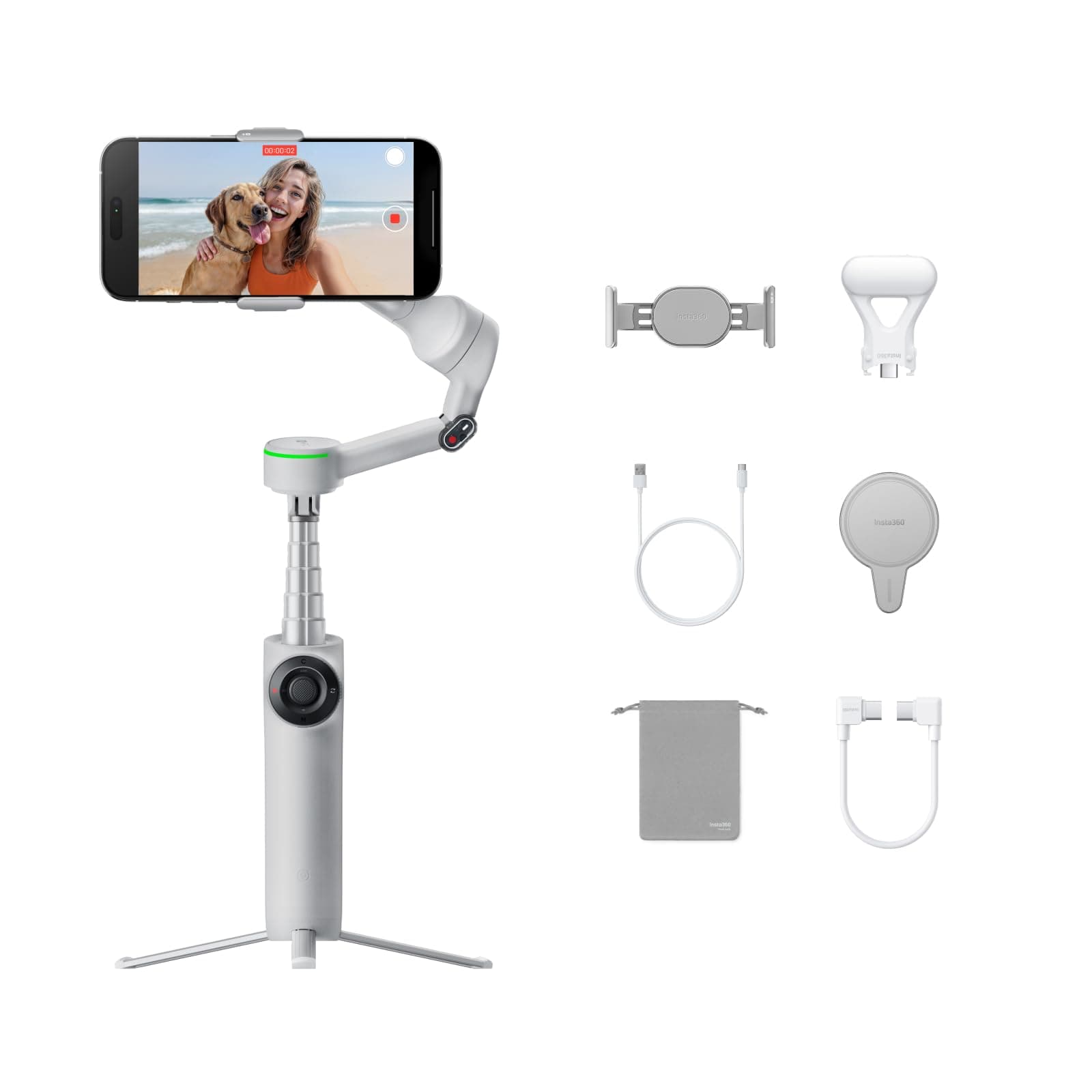 Insta360 Flow 2 Pro Creator Bundle Grau 📸📱