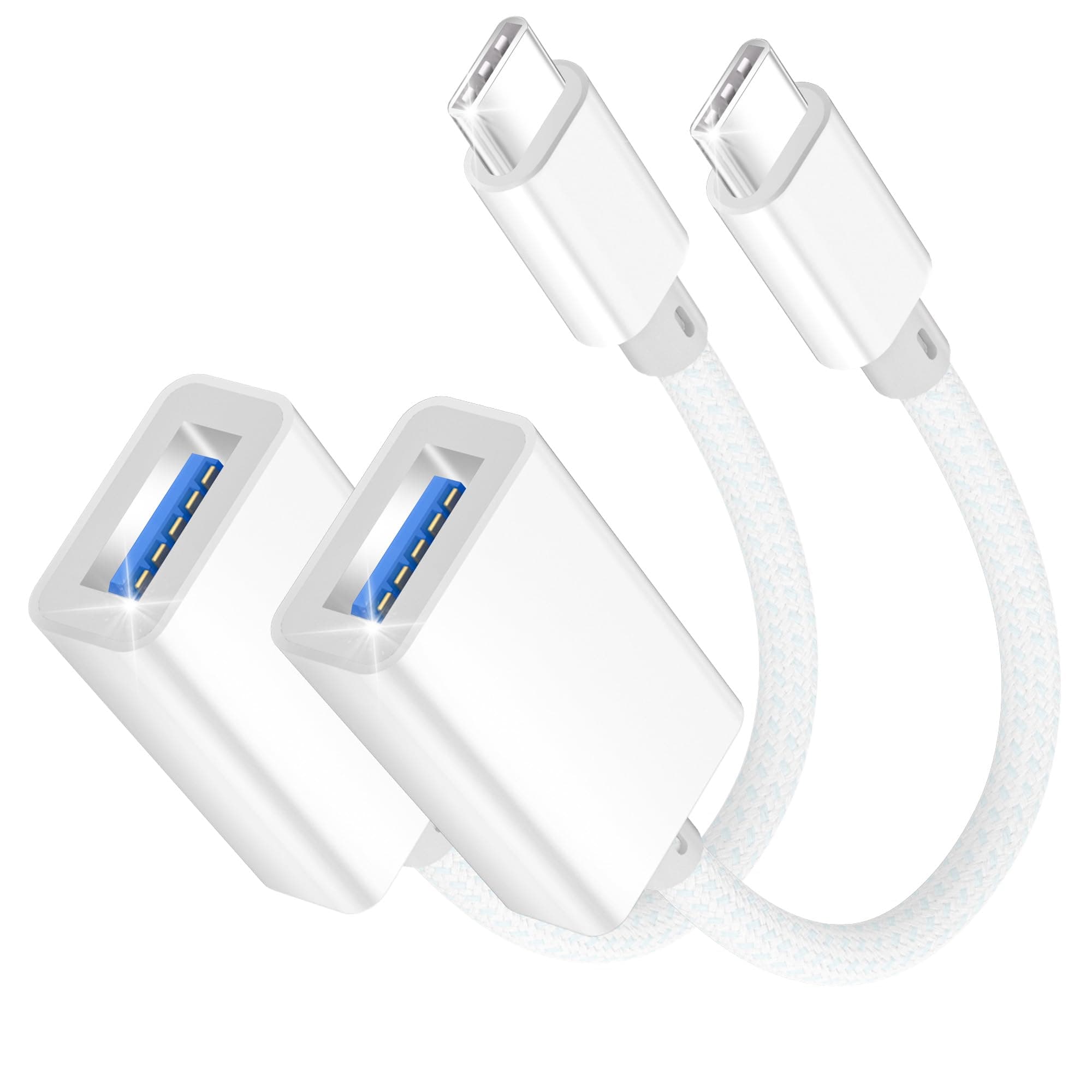 🔌📱 Adapter USB C auf USB, [2 Stücke] OTG Adapter USB C Kabel