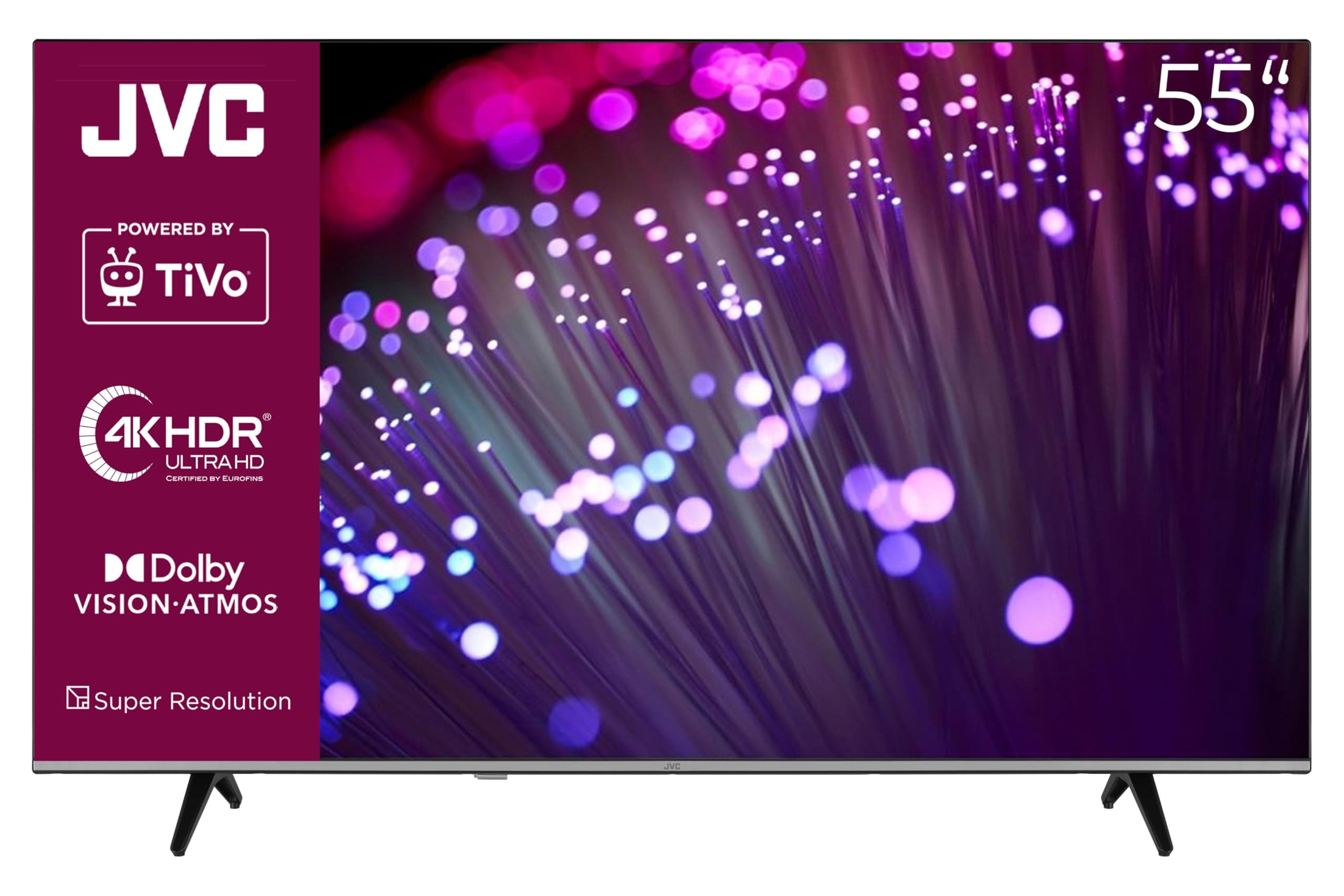 📺 JVC Fernseher 55 Zoll Smart TV Powered by TiVo 4K UHD Fernseher