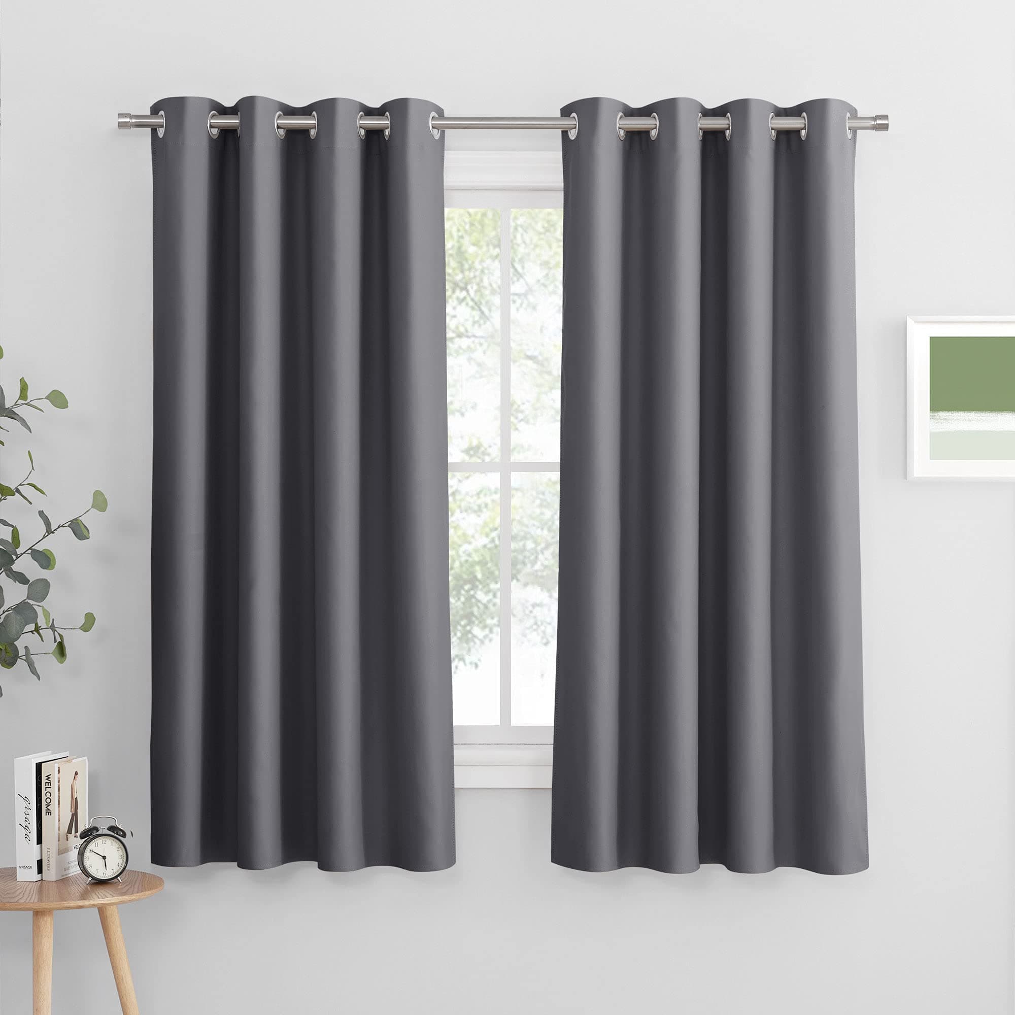 PONY DANCE Thermovorhänge 2er Set 160x140 cm Grau 🌙🏡