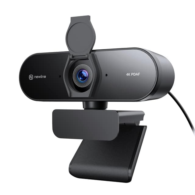 📸 4K Webcam mit 2 Mikros, Autofokus, Stereo-Sound, Lichtkorrektur - NewEye 62