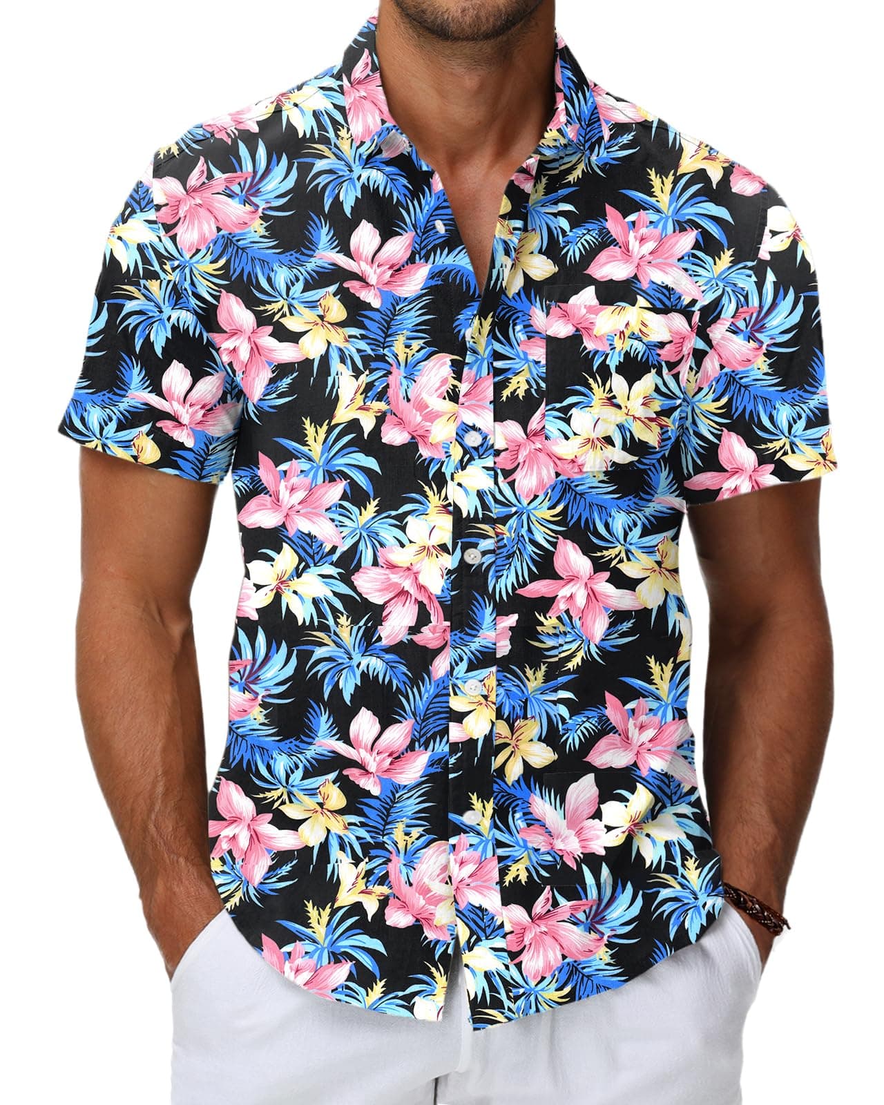 🌺🌴 Sommerangebot: HMIYA Herren Hawaii Hemd Männer 🌴🌺