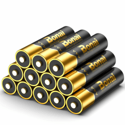 BONAI AAA Wiederaufladbare Batterien - Hohe Kapazität 1100mAh 12 Stück Akku 1,2V Micro AAA Accu NI-MH - Aufladbare Akkubatterien HR03 - Rechargeable Battery