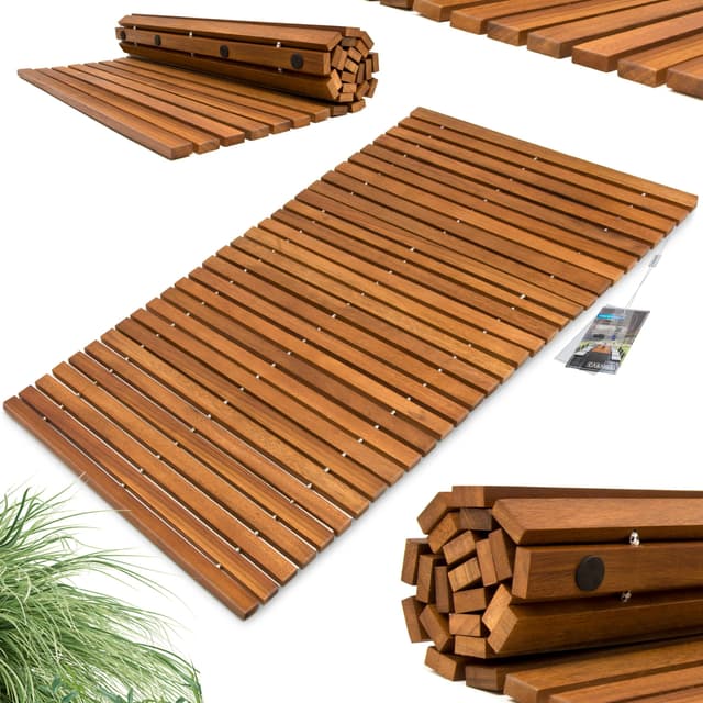 Deuba® Badematte Holz FSC®-zertifiziertes Akazienholz rutschfest 🛁🌿