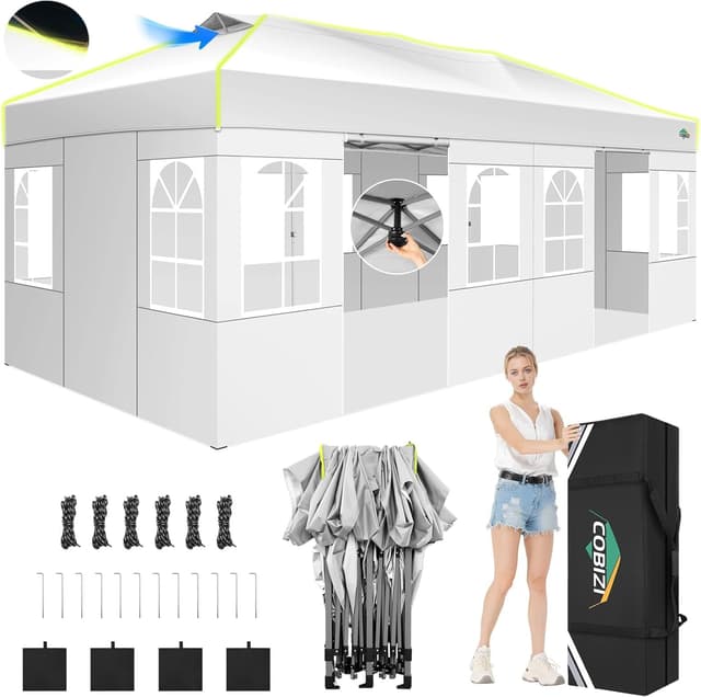 COBIZI Faltpavillon 3x6 Pavillon - Gartenparty Deluxe! 🎉