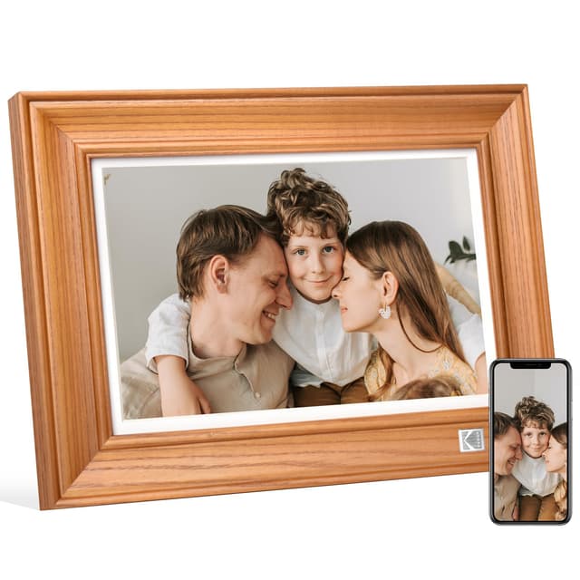 KODAK Digitaler Bilderrahmen WLAN, Digitale Bilderrahmen 10 Zoll mit FHD 1920*1200 Touchscreen