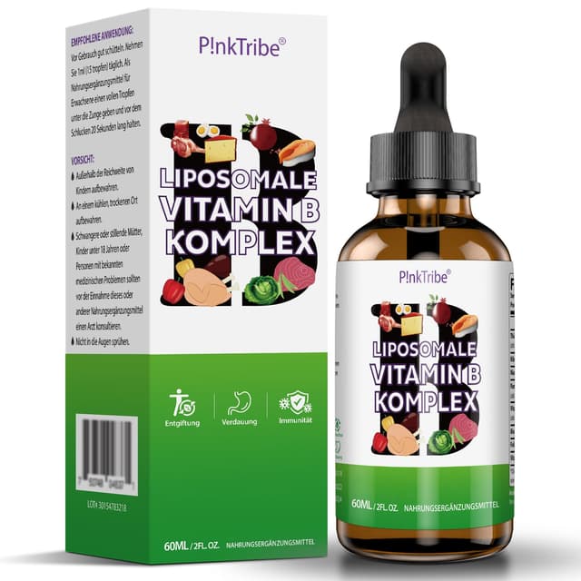 🌟 Liposomaler Vitamin B Komplex Flüssiges Tropfen-Angebot 🌿