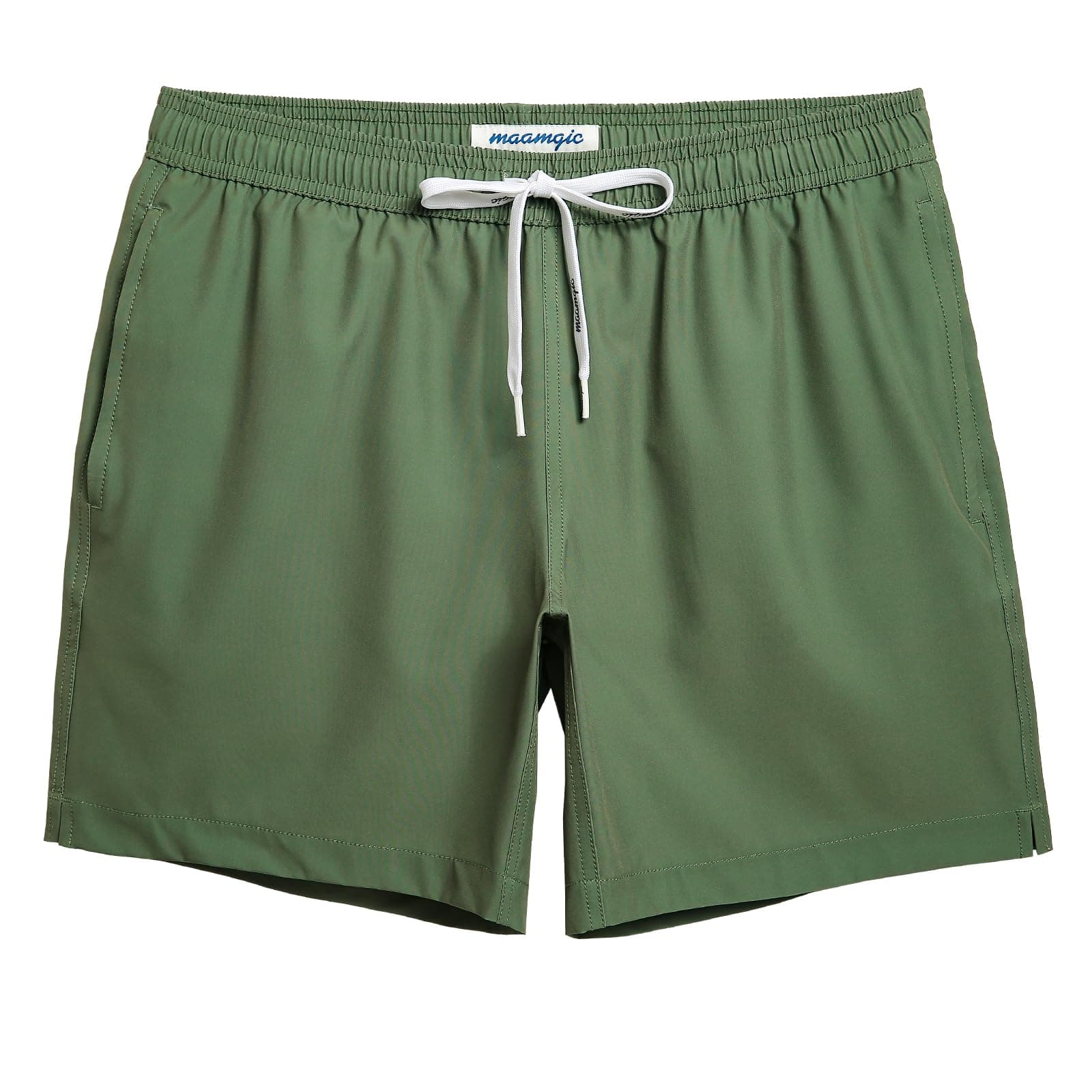 🩳🏊 MaaMgic Herren 4 Way Stretch Badehose Schnelltrocknend Badeshorts Kurz Beachshorts für Strand und Wassersport MEHRWEG XXL Armeegrün 🌊🌴