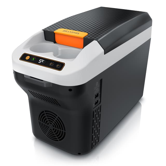 Brandson - Elektrische Kühlbox 10L - 230 V & 12 V - Kühlen & Wärmen - Cool Grey Typ 2 🌬️❄️🔥