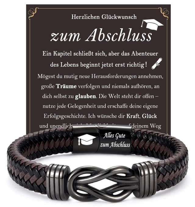 🎓 FAOMZQ Abschluss Armband - Geschenke zum Abi Abitur für Jungen