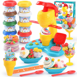 PLAY Eis Knete Set für Kinder 🍦 DIY Eismaschine Spielzeug Geschenk Mädchen & Junge 3-10 Jahre