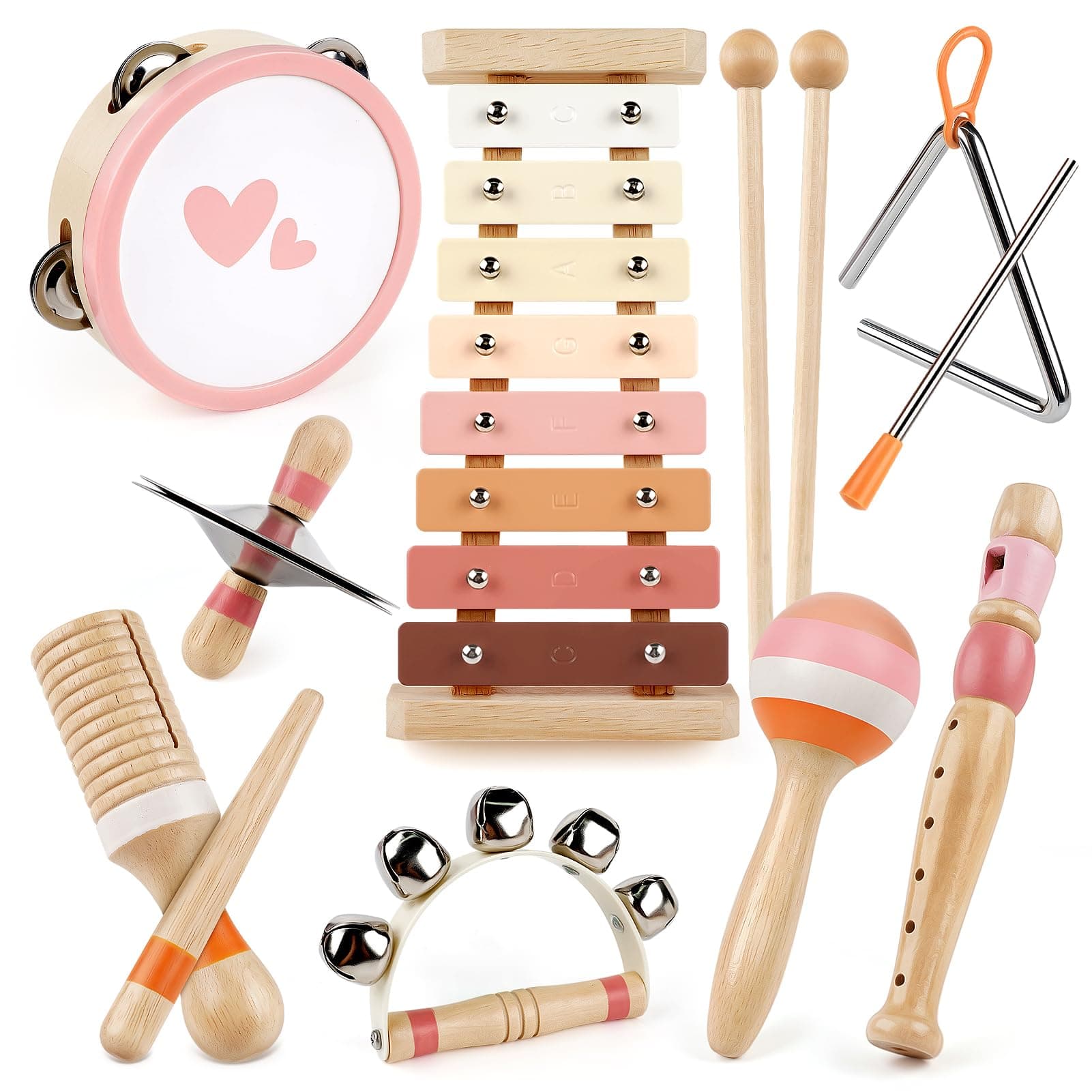 Musikinstrumente Kinder ab 3 Jahre 🎶 Xylophon Trommel Schlagzeug Kinderspielzeug