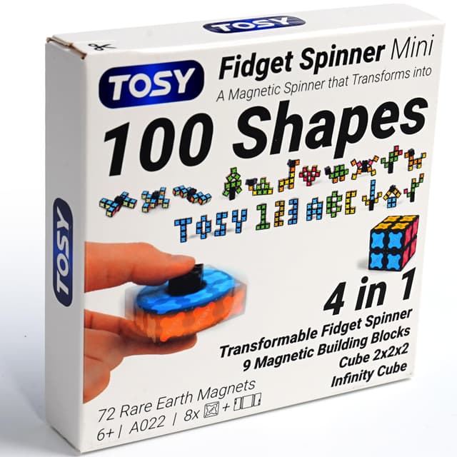 TOSY Magnet Fidget Spinner Mini - 3-in-1-Spielzeug 🌀🧩🔲