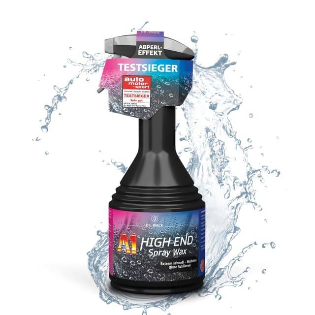 🚗🔥 DR. WACK A1 HIGH END Spray Wax 500 ml - Autowachs mit Abperl-Effekt - Hochwertige Autopflege
