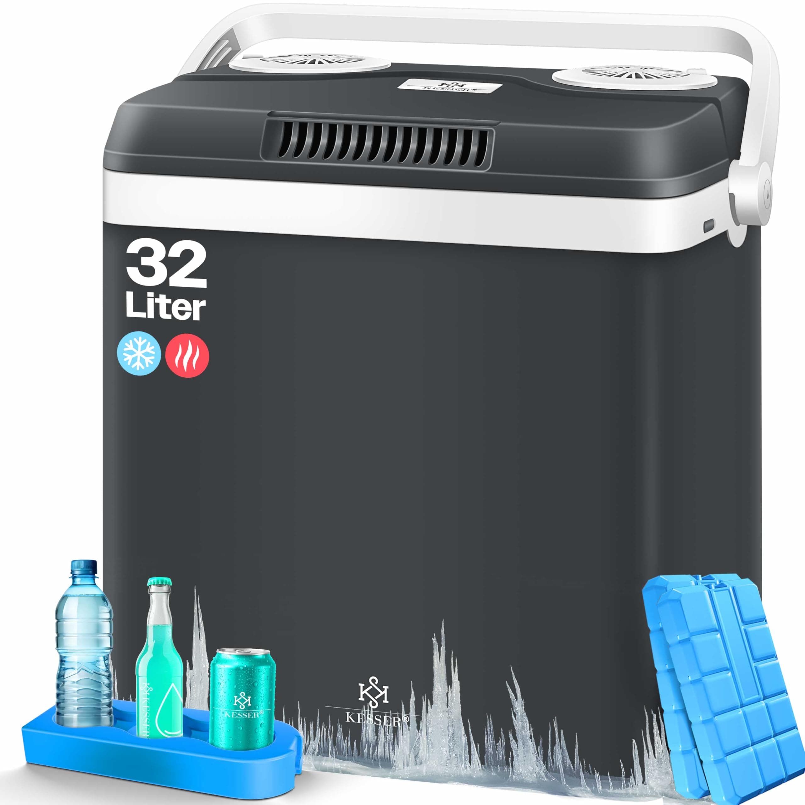 🌬️ KESSER® Kühlbox Thermobox 32Liter | Thermo-Elektrische Kühlbox | KÜHLT und WÄRMT