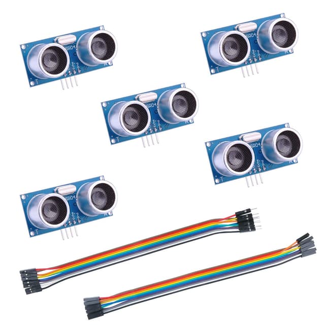 🤖 ELEGOO - 5 Stück HC-SR04 Ultraschall Sensor Distanzsensor für Arduino UNO 🔊