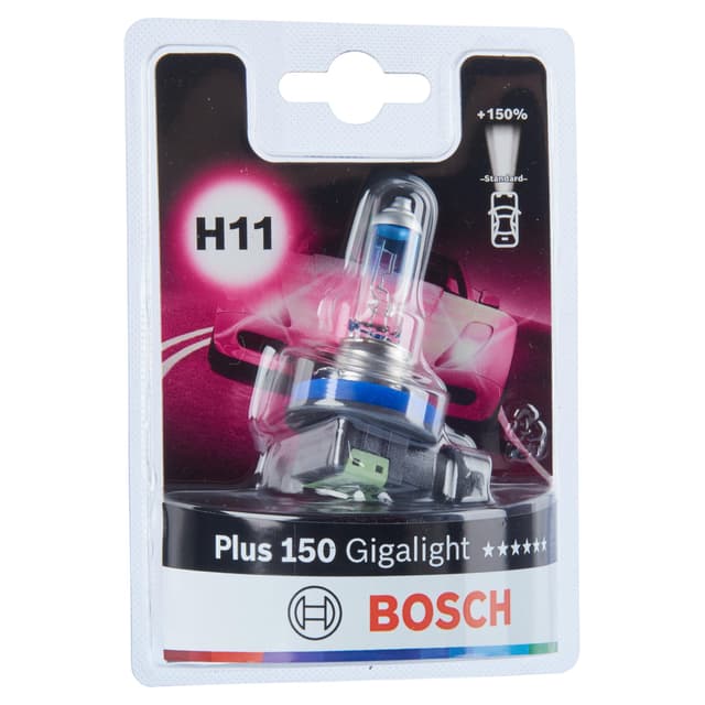 Bosch H11 Plus 150 Gigalight Lampe - 12 V 55 W PGJ19-2 - 1 Stück 🔦🌟