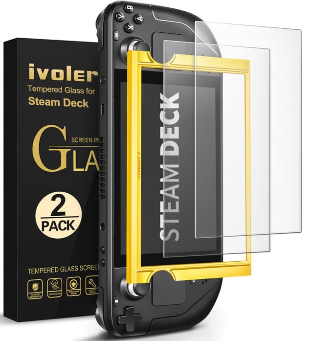 iVoler 2 Stücke Matt Anti Reflex Schutzfolie für Steam Deck LCD/Steam Deck OLED 7.4"