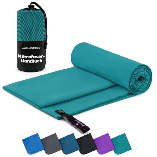 🌟 ZENACROSS Mikrofaser Handtuch XXL - Schnelltrocknend & Vielseitig 🌈
