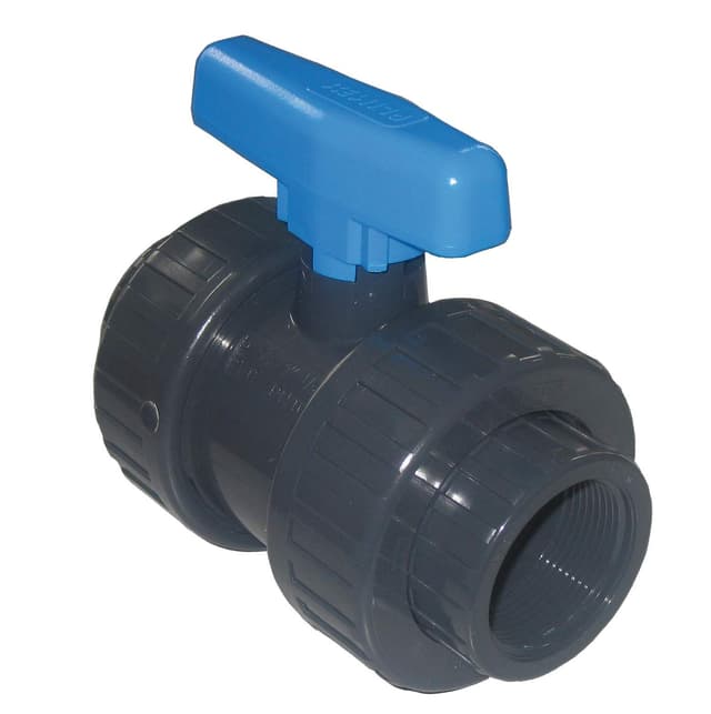 🔵 well2wellness® PVC-Kugelhahn blauer Griff - Innengewinde x Innengewinde 2" (200006-2) Innengewinde 2" (50mm) 🔵