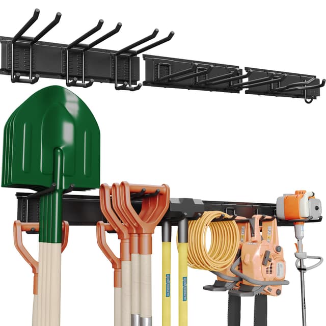 🔧🌿 BONTEC Wandmontierter Werkzeughalter 336kg - Platzsparende Gartengeräte Aufbewahrung! 🔧🌿
