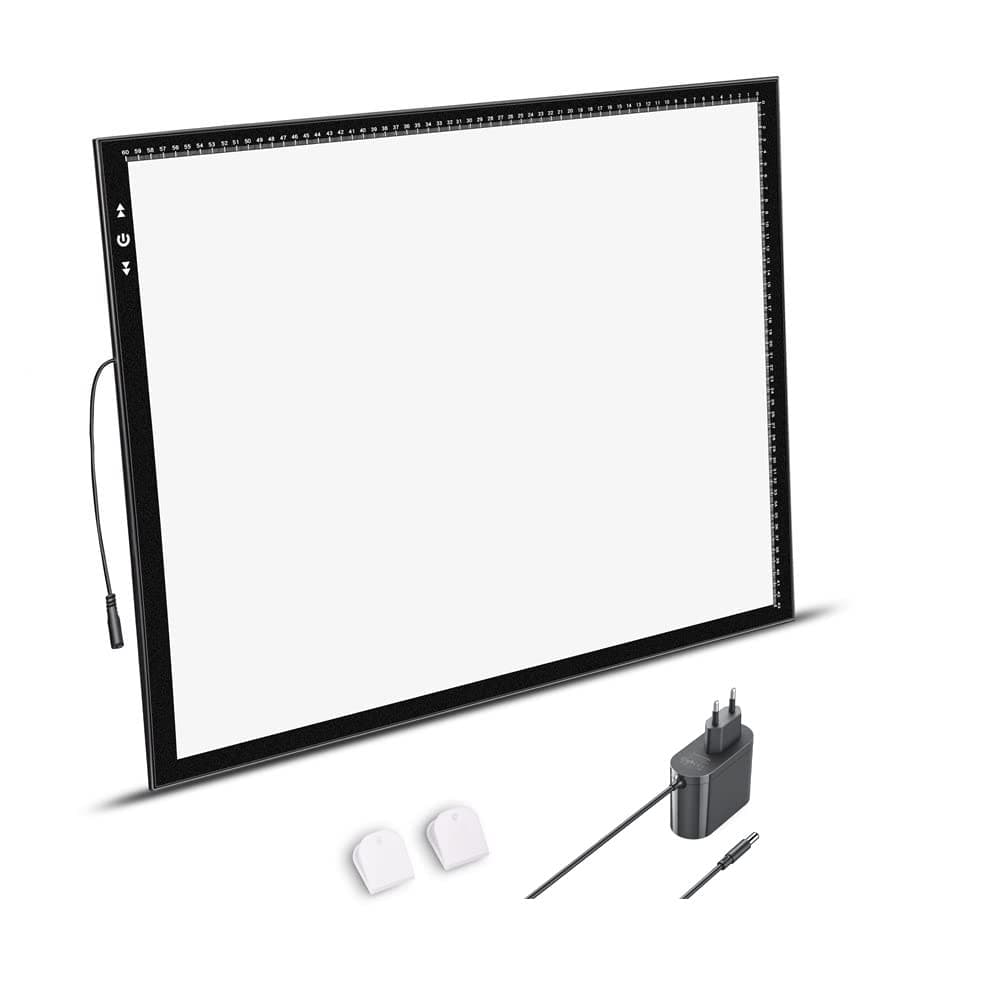 🎨 HSK A2 LED-Lichtpad Sperren/Entsperren Touch-Dimmer-Knopf Helligkeit 5500 Lux 🌟