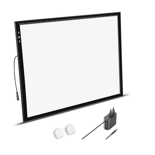 🎨 HSK A2 LED-Lichtpad Sperren/Entsperren Touch-Dimmer-Knopf Helligkeit 5500 Lux 🌟