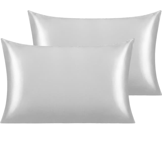 NTBAY 2 Stück 50x75 cm Seidensatin-Kissenbezüge für Haar und Haut 🌟 Luxuriöse und seidige Standard-Kissenbezüge