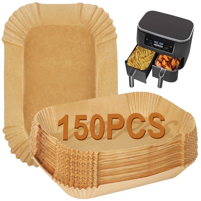 YQL Backpapier für Heißluftfritteuse, 150 Stück 🍟🍗🍕
