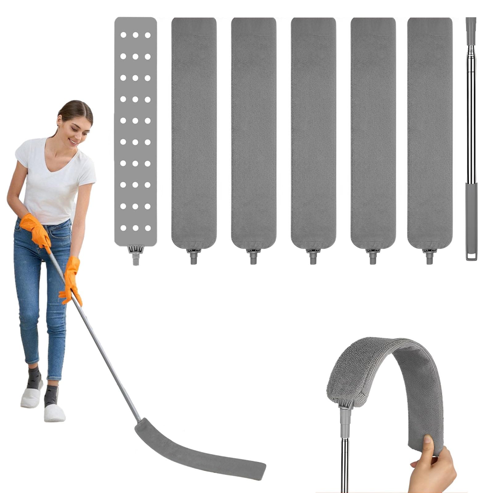 🌟 Super Deal! ZOFUN Staubwedel Teleskop Flach Waschbar 🌟