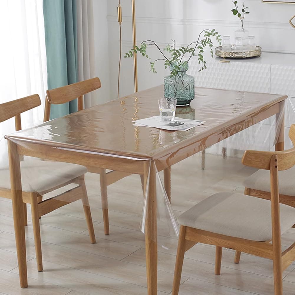 🌟 Hochwertige Transparente Tischdecke - Wasserdicht und Abwaschbar 🌟