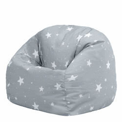 🌟 Kinder Sitzsack Grau mit Sterne-Design - 39.99€