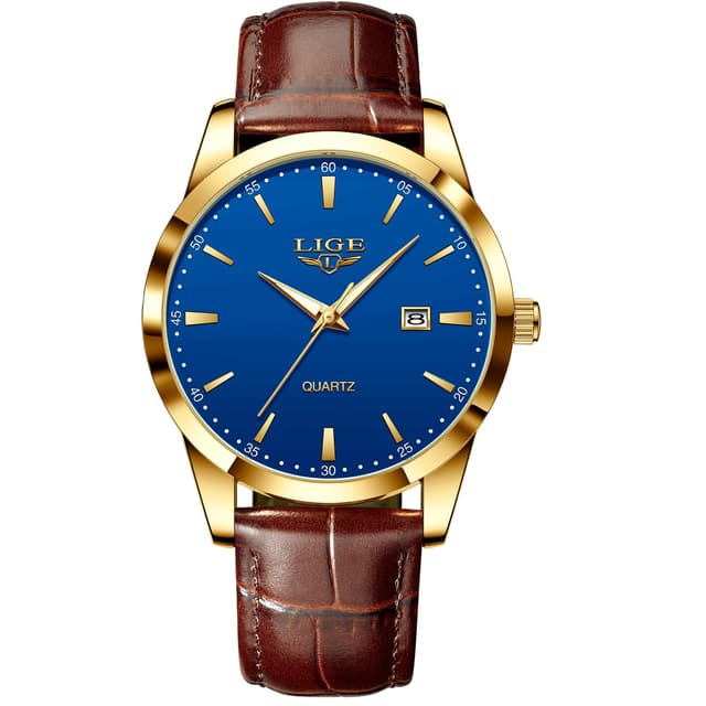 LIGE Herren Uhren Wasserdicht Quarz Armbanduhren Für Herren Männer Uhr Mit Datum