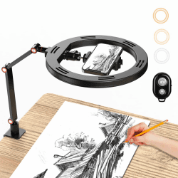 APEXEL 10" Ringlicht Mit Ständer und Telefonhalter 📸💡🎥