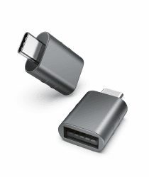 🔌📱 Syntech USB-C auf USB Adapter (2 Stück) - Thunderbolt 4/3 auf USB3.0 - Kompatibel mit iPhone, MacBook, iPad und mehr - Space Grau