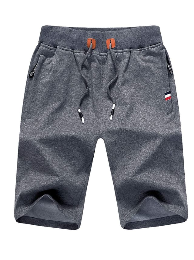 🏃‍♂️ Tansozer Sport Shorts Herren Mit Reißverschluss Grau XXL 🏃‍♂️