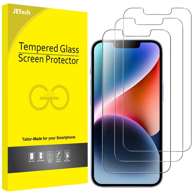 📱🔒 JETech Schutzfolie für iPhone 16e 2025, iPhone 14 6,1 Zoll, Panzer Schutz Glas Folie Displayschutz, 3 Stück - Angebot!