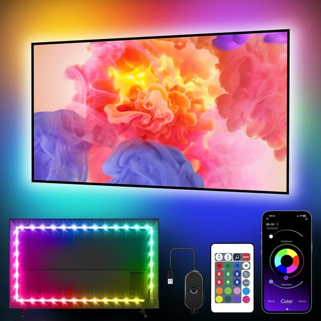 Nexillumi LED TV Hintergrundbeleuchtung - 4M LED Streifen mit Bluetooth 🌈