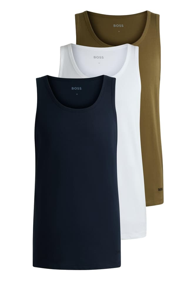 🌟 BOSS Herren Tank Top 3P Classic Dreier-Pack 🌟
