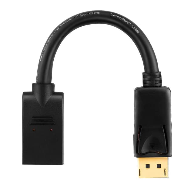 🔌🖥️ PureInstall PI175 DisplayPort Stecker auf DisplayPort Stecker Adapter schwarz 0,10m DP / DP - Angebot!