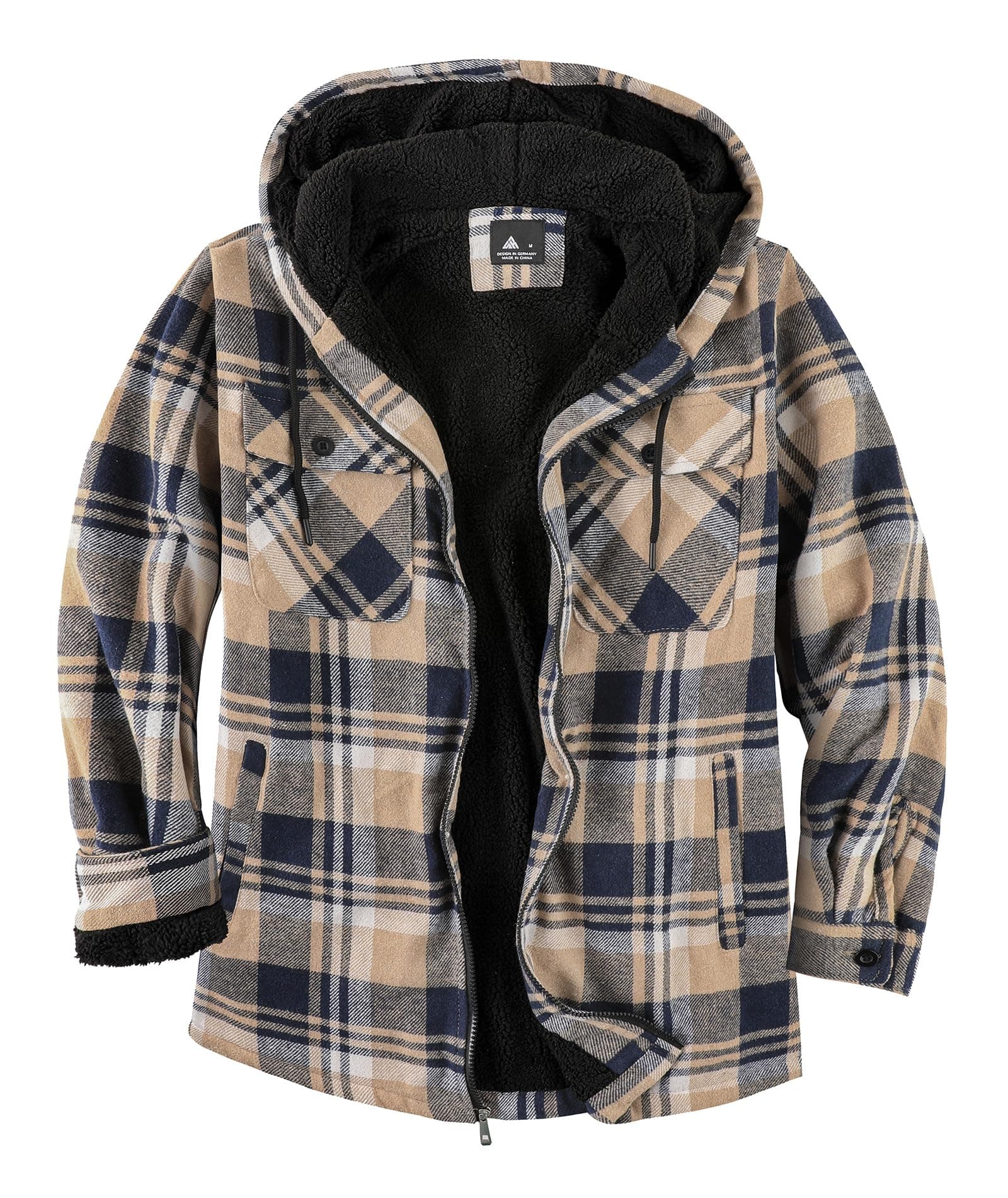 JACKETOWN Hemdjacke Kariertes Herren Hoodies Flanelljacke 🧥🍁