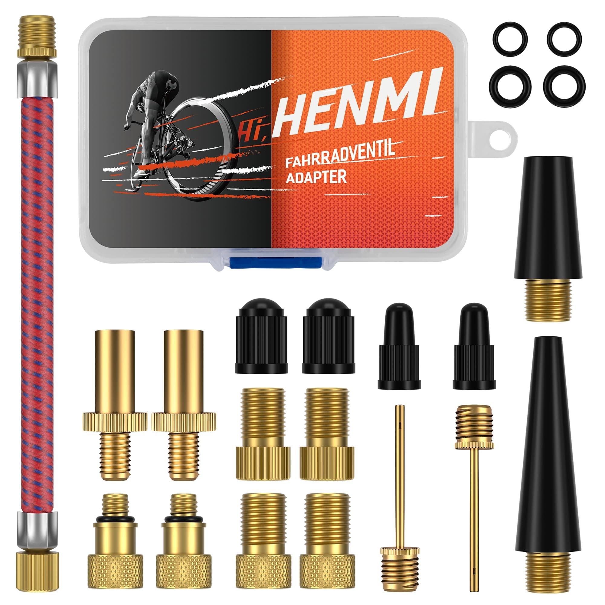 HENMI Fahrradventil Adapter Set 🚲🔧