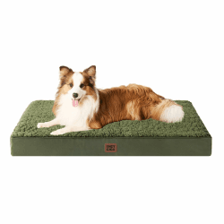 🐶🛏️ EHEYCIGA Orthopädisches Hundebett für große Hunde XL 104x68x9cm Olive Grün