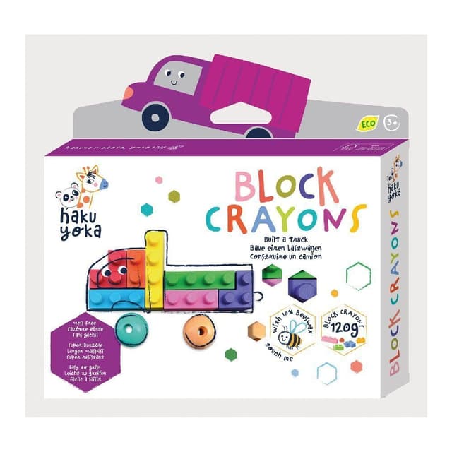 🎨 Haku Yoka 6303085 Block Wachsmalkreiden-Set für Kinder ab 3 Jahren 🚚